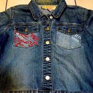 Neeso Jeans Company 2000 Vintage Denim Jacket Size Small 98% Cotton 2% Spandex
